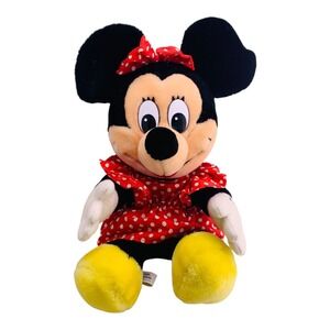 Minnie Mouse 15 Inch  XL Plush Doll  Disneyland Walt Disney World Vintage CLEAN!